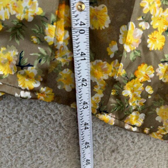 Anthropologie Kimono Cardigan Butter Yellow Boho Beachy Floral - Picture 4 of 16